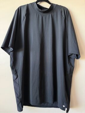 Men's Bad Birdie Black Mock Neck Short-Sleeve Size XXL